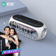 索愛(ài) S69無(wú)線(xiàn)藍牙音箱小音響低音炮迷你手機電腦戶(hù)外型小鋼炮家用收音機鬧鐘收款便攜式大音量 炫酷白