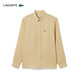 LACOSTE法國鱷魚(yú)男裝經(jīng)典商務(wù)通勤日常純色長(cháng)袖襯衣襯衫|CH2188 IXQ/可頌色 40 /175