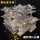 聚仙樓客棧 3D立體金屬建筑拼圖DIY手工制作拼裝模型玩具小擺件 聚仙樓客棧+燈光+工具