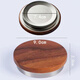 玻璃壺蓋杯子蓋胡桃木茶壺蓋茶具配件水杯蓋木質(zhì)蓋子禪意木蓋單賣(mài) 褐色咖啡色胡桃木平蓋9074