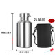 紅鐵普 304不銹鋼冷水壺單層水杯超大容量戶(hù)外涼水壺運動(dòng)夏季不保溫杯 B款-單層2L大肚水壺-不保溫