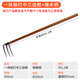 立錦園藝摟草松土耙子農(nóng)具釘耙翻土耙鐵耙農(nóng)用工具鋤地挖土耙鐵抓子 一體型中三齒耙+1.2米槐木柄