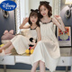 迪士尼（Disney）女孩棉兒童睡衣薄款小仙女夏季親子裝母女吊帶背心仙氣睡裙 6042#簡(jiǎn)約條 媽媽L碼 160-165CM 120斤