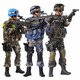 Double Horses和平使命1/6兵人模型 軍人士兵特種兵人偶 仿真關(guān)節(jié)可動人偶玩具 三款軍人組合
