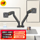 NB ERGONOMICNB F195A 顯示器支架 雙屏拼接旋轉(zhuǎn)電腦支架 雙屏桌面顯示器底座支架 升降伸縮電腦顯示器支架臂 12kg承重/多種拼接/石墨黑
