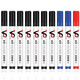 VIZ-PRO(威瀑) 白板筆 黑色可擦水性白板筆彩色 10支(7黑2藍1紅)