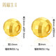 周福生黃金散珠珠子轉(zhuǎn)運珠攢金豆豆古法珠鐳射珠七夕禮物送女友 鐳射珠1顆約0.1g【4mm】