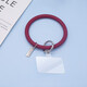 描繪者手機殼掛繩新款硅膠手環(huán)扣軟膠大圓環(huán)金屬扣后背通用掛繩手提腕帶子大圓圈環(huán)扣掛圈防摔防丟固定 【酒紅色】圓形硅膠手環(huán)掛繩