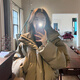 乖米豆pu外套棉服女小個(gè)子短款加厚美拉德復古面包服棉衣2025年新款 卡其色 M
