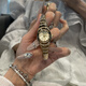 希洛歐復古手表女小巧精致高顏值女款品牌女士新款2025爆款防水女式表金 金色 25mm