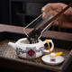 恒古（Heregur）青花陶瓷小號茶壺潮汕功夫茶具茶道配件茶器泡茶壺小容量家用單壺 福臨門（85mL）小茶壺85ml