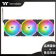 Thermaltake（Tt）耀影SWAFAN EX 機箱風(fēng)扇（磁吸式/正反轉替換葉/神光同步/12cm風(fēng)扇*3） SWAFAN EX12 ARGB 黑 磁吸串聯(lián)
