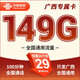 中國聯(lián)通廣西聯(lián)通流量卡29元套餐純流量卡5g不限速語音卡學(xué)生高速流量卡大流量卡 只發(fā)廣西丨外省勿拍丨29元149G+100分鐘
