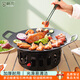 格術(shù)烤盤卡式爐戶外烤肉盤露營卡磁爐燃?xì)怃X合金韓式燒烤盤電磁爐通用
