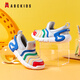 ABC KIDS童鞋經(jīng)典一腳蹬設計毛毛蟲(chóng)鞋男童學(xué)步鞋女童舒適易穿時(shí)尚休閑鞋潮 淺藍 單層 30 碼適合腳長(cháng)約18.3cm