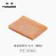 棉田純棉小毛巾割絨提花方巾全棉大人洗臉巾柔軟吸水方巾 美泉宮 方巾 橘色 1條 48g