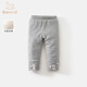 班喜迪女童打底褲秋冬款2026新款洋氣寶寶夾棉棉褲冬裝兒童外穿休閑褲子 灰色 90 cm
