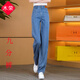 木榮九分天絲牛仔褲女2025年新款薄款褲子高腰顯瘦窄版闊腿冰絲直筒褲 藍(lán)色九分褲 29(建議115-125斤)