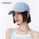 凡飾（FANCET）棒球帽女顯臉小水洗破洞帽子軟頂純棉大檐加深鴨舌帽情人節(jié)禮物