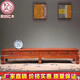 民創(chuàng  )紅木家具非洲花梨（學(xué)名：刺猬紫檀）全實(shí)木中式仿古地柜式彎腳四抽電視柜影視柜子 2.16米彎腳四抽電視柜/中間加2腳