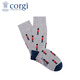 CORGI柯基英國進(jìn)口男女長(cháng)襪灰色衛兵襪棉薄款中長(cháng)筒襪子送愛(ài)人七夕禮物 grey 均碼 40-44