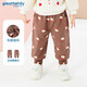 歌瑞家（greatfamily）兒童褲子秋冬季女童裝針織棉褲休閑褲長(cháng)褲下裝小童樂(lè )友 花色 100 【3-4歲】