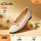 Clarks其乐优雅系列女鞋春夏舒适浅口芭蕾舞鞋通勤单鞋婚鞋 沙色 261722204 37