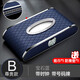 車(chē)載紙巾盒高檔皮革創(chuàng  )意帶停車(chē)號碼牌簡(jiǎn)約時(shí)尚多功能儀表臺中控扶手箱遮陽(yáng)板汽車(chē)用抽紙車(chē)內裝飾用品盒 尊貴款*寶石藍帶時(shí)鐘停車(chē)牌*附帶紙巾防滑墊