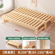 蘇弘折疊沙發(fā)床兩用家用簡(jiǎn)易多功能實(shí)木榻榻米伸縮床單人床小型抽拉床 長(cháng)2米寬0.85m拉1.5m