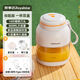 榮事達（Royalstar）榨汁機家用便攜噸噸桶榨汁杯無(wú)線(xiàn)全自動(dòng)大容量打果蔬奶昔可碎冰多功能果汁機電動(dòng)榨水果usb充電 白色【杯子+直飲蓋+榨汁蓋】7.4V更細膩