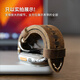 美定適用蘋果ultra2真皮applewatch10X手表表帶iwatchs9/8/7654SE復古粗獷男小眾高檔粒面牛皮手工制作 復古質感 - 棕色鈦扣 49/45/46/44MM