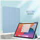 芮茉攸2017ipad Pro12.9保護套帶筆槽二代平板電腦外殼2015老款A1584/A1670 遠峰藍 透明亞克力帶筆槽 2015/17ipad pro12.9英寸