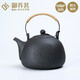 御養茗臺灣火山石煮茶燒水壺煮茶壺陶瓷陶壺日式家用粗陶黑茶泡茶功夫茶提梁壺明火加熱煮茶器電陶爐套裝石魂 祥和壺 容量1500毫升