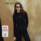 MO&Co.MC刺繡半高領(lǐng)修身百搭套頭打底針織衫MBC4SWTT04
