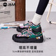 快樂(lè )瑪麗（J&M）運動(dòng)鞋女2025秋季新款休閑鞋丑萌登山鞋增高厚底戶(hù)外時(shí)尚徒步鞋女 紫色 【四季款/手繪涂鴉】百搭 37 (曬圖送20元紅包）