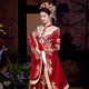 泰勒馬丁秀禾服新中式2025新款中式婚紗結(jié)婚禮服新娘敬酒服大袖子中式嫁衣 HF025 M