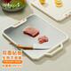 onlycook 可立雙面砧板 食品級抗菌不銹鋼水果切菜板面板 家用廚房案板 小號/1-2人使用