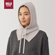 無印良品（MUJI）羊毛 羅紋編織 巴拉克拉法帽DDA44A4A 燕麥色