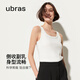 ubras簡(jiǎn)約細肩帶修身背心帶吊帶打底羅紋高彈柔軟透氣內搭 白色 M