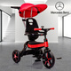 智樂(lè )堡（CHILOKBO）奔馳兒童三輪車(chē)嬰幼兒手推車(chē)可折疊腳踏車(chē)單車(chē)自行車(chē)遛娃玩具童車(chē) 8863C時(shí)尚紅折疊篷