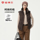 坦博爾羽絨服女立領(lǐng)短款時(shí)尚簡(jiǎn)約小個(gè)子羽絨馬甲TBF330132A 巧克力 M (165)