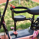 寶鉞電動(dòng)車(chē)自行車(chē)兒童座椅子前置嬰兒寶寶小孩電瓶車(chē)腳踏車(chē)前安全座椅 309直把哈雷單座+扶手+腳丫+圍圈