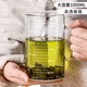 拜杰高硼硅玻璃杯帶刻度量杯大容量辦公室泡茶杯子耐高溫水杯1000ml