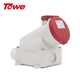 TOWEIP44防水工業(yè)連接器16A工業(yè)插頭插座多芯公母對(duì)接航空插頭插座 16A 5芯 明裝插座 IPS-S516S
