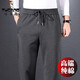 啄木鳥(niǎo)高檔純棉休閑褲男春秋款運動(dòng)男褲寬松直筒抗皺松緊腰抗皺褲子男 【春秋款】碳灰 XL 【推薦體重142-152斤穿】