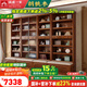 溫暖一家實(shí)木書(shū)柜胡桃木書(shū)房落地式展示柜現代風(fēng)木質(zhì)多功能置物書(shū)架儲物柜 3m整墻卡座組合柜-帶2個(gè)玻璃門(mén)