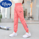 迪士尼品牌童裝女童棉褲高腰修身羽絨棉2024冬季女孩加厚5到9中大童一條 桔紅色 高腰棉褲 120