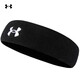 安德瑪（Under Armour）運(yùn)動(dòng)發(fā)帶男女籃球跑步裝備瑜伽健身吸汗頭巾止汗帶頭戴導(dǎo)汗帶黑色