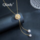 Qlady珍珠流蘇項(xiàng)鏈女長款時(shí)尚毛衣鏈輕奢毛衣掛件配飾時(shí)尚首飾生日禮物 金色