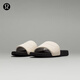 lululemon丨restfeel slide 男士拖鞋 *徽標(biāo)款 LM9AYYS 淺象牙白/黑/淺象牙白 42
